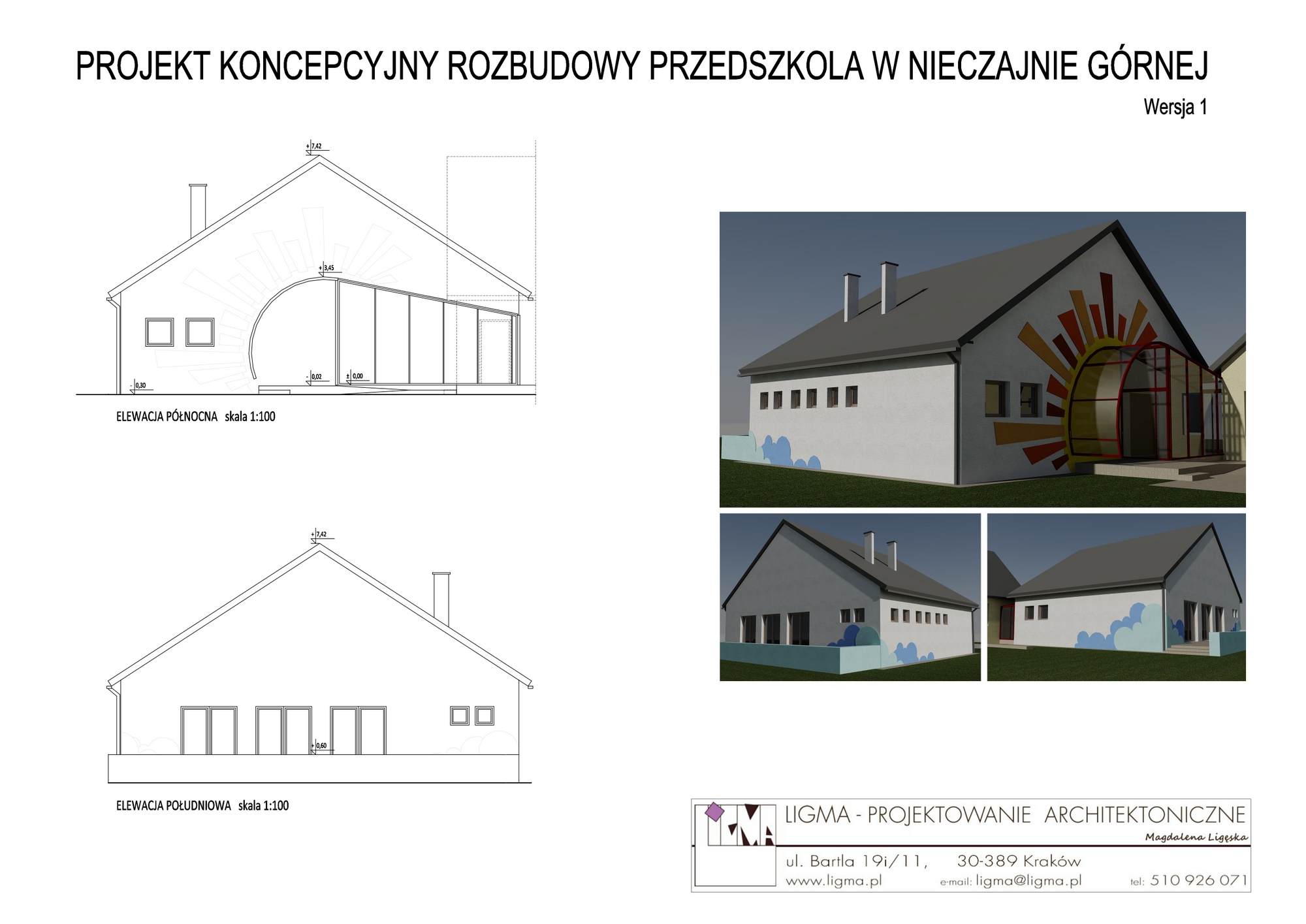 przedszkole wersja1 A3 21 Pomóż wybrać koncepcję rozbudowy przedszkola w Nieczajnie Górnej