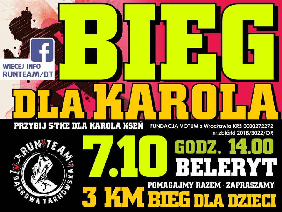 42435661 737244066627178 2609005805537591296 n Zaproszenie na I Charytatywny Bieg dla Karola