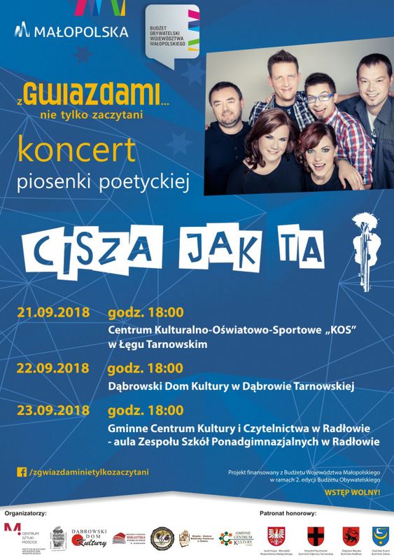 Zaproszenie Zaproszenie na koncert zespołu Cisza jak ta