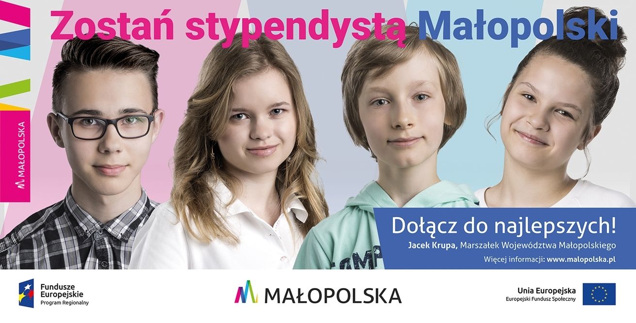 billboard 1 Dołącz do najlepszych – zostań stypendystą Małopolski!