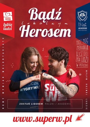 plakat kl 0 Szlachetna Paczka Powiśle Dąbrowskie poszukuje Lokalnych Herosów!