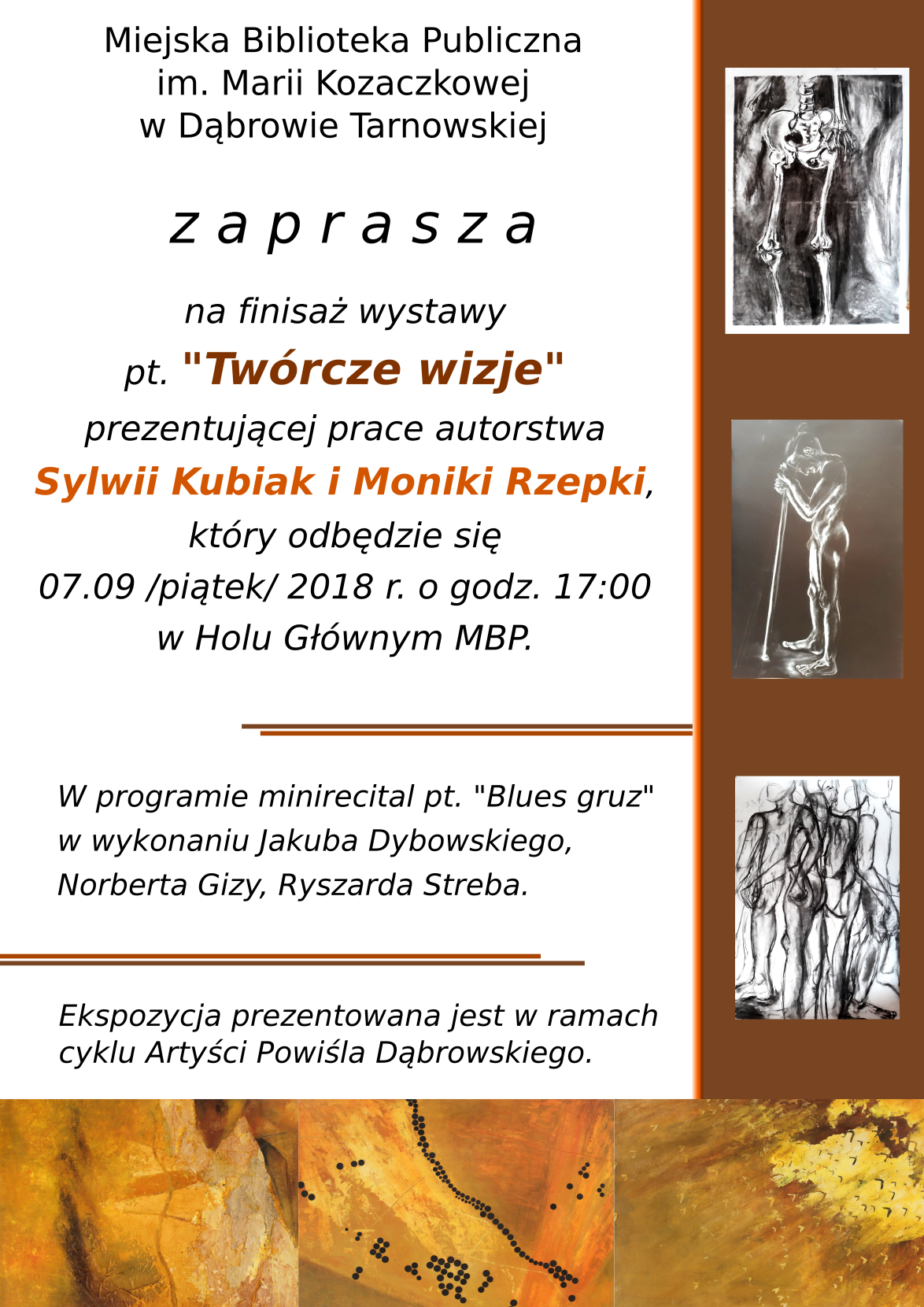 zaproszenie finish Już jutro finisaż „Twórczych wizji” w Miejskiej Bibliotece Publicznej
