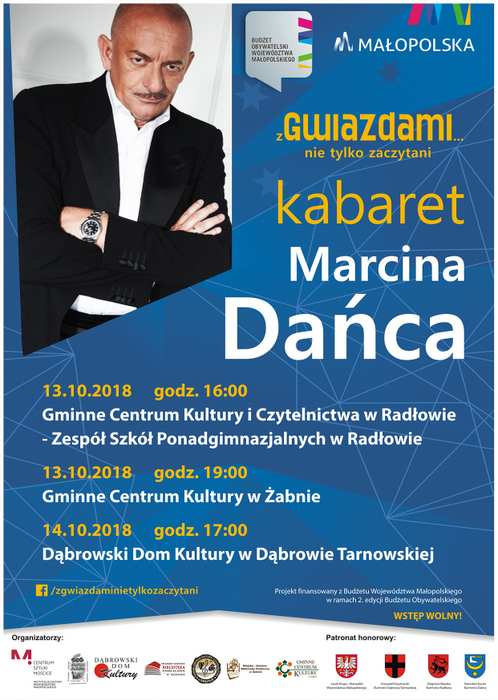 Kabaret zaproszenie1 Kabaret Marcina Dańca Z gwiazdami... nie tylko zaczytani