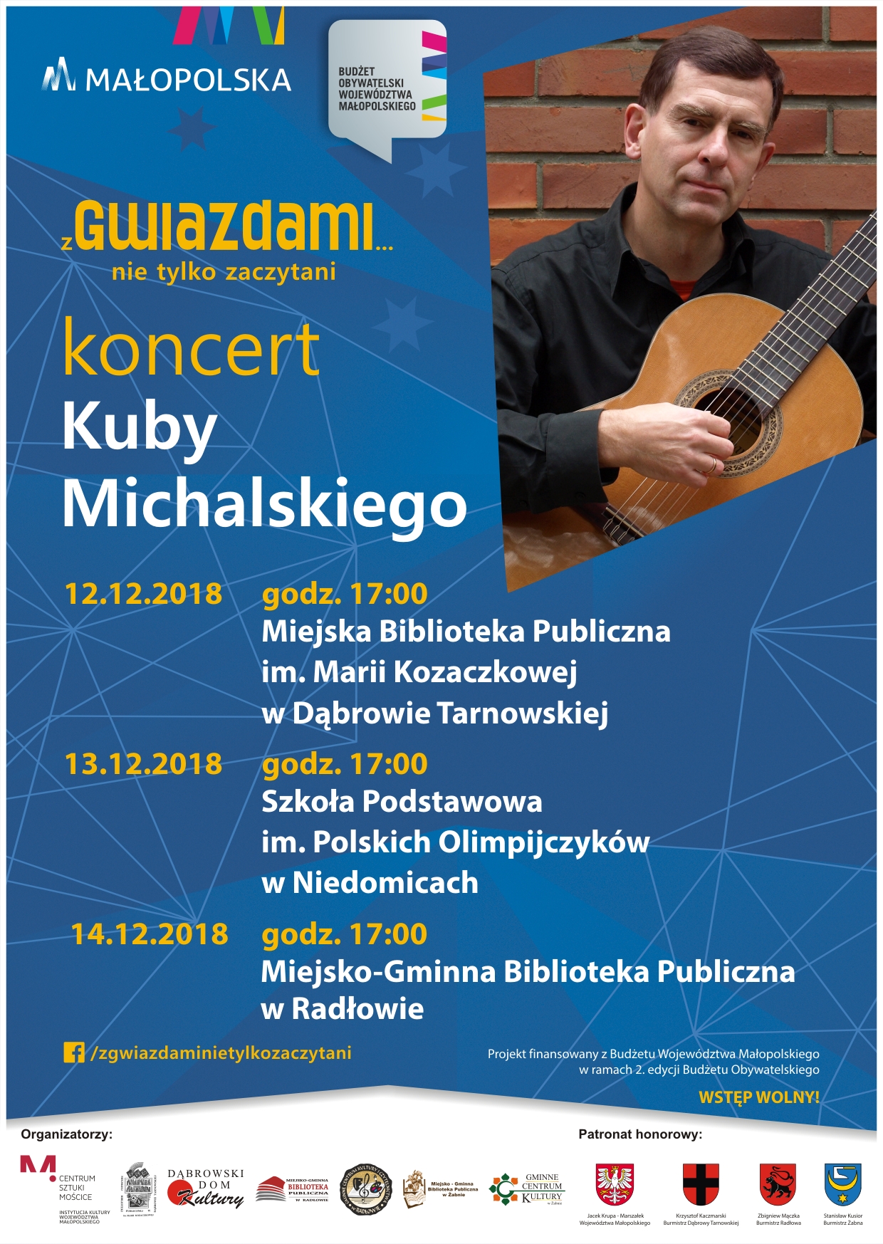 K Michalski Zaproszenie na koncert Kuby Michalskiego