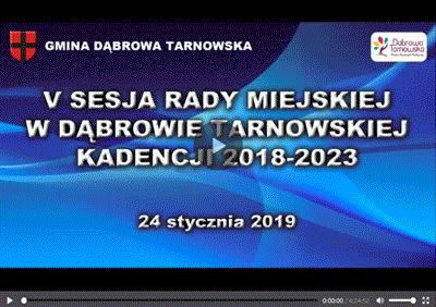 VSRMDT V sesja Rady Miejskiej w Dąbrowie  Tarnowskiej