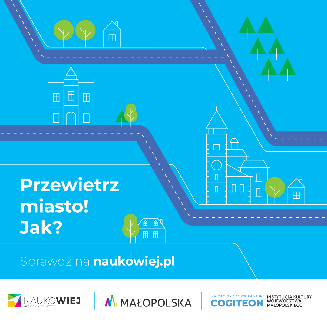 baner 1080 x 1080 nieb Już w przyszłym tygodniu mobilna wystawa Małopolskiego Centrum Nauki Cogiteon odwiedzi Dąbrowę Tarnowską