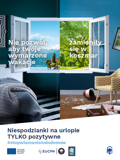 Plakat Kampania „Stop włamaniom do domów”