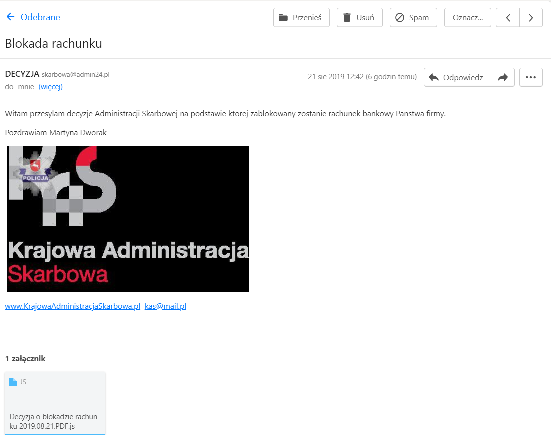 3a657e7c 25ed 48dc 8ee5 7eca7825ba6f Uwaga na fałszywe e maile z decyzją o zablokowaniu konta firmy
