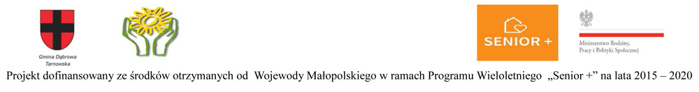 Senior Wigor 2019 Nabór na 2 wolne miejsca w Dziennym Domu „ Senior+” w Dąbrowie Tarnowskiej