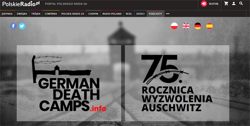 75 rocznica wyzwolenia KL Auschwitz polskie radio 75. rocznica wyzwolenia niemieckiego nazistowskiego obozu koncentracyjnego Auschwitz Birkenau