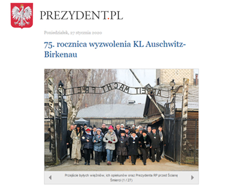 75 rocznica wyzwolenia KL Auschwitz prezydent pl 75. rocznica wyzwolenia niemieckiego nazistowskiego obozu koncentracyjnego Auschwitz Birkenau