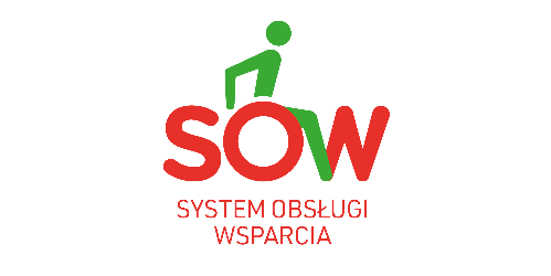 main logo SOW System Obsługi Wsparcia finansowanego ze środków PFRON  w całej Małopolsce!