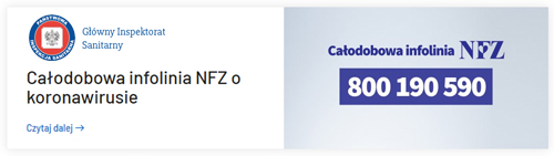 GIS ifo koronawirus 2020 <font color=r />Co musisz wiedzieć o koronawirusie SARS Cov 2<br>oraz<br>Informacje Głównego Inspektora Sanitarnego dla osób powracających z północnych Włoch, Chin, Korei Południowej, Iranu, Japonii, Tajlandii, Wietnamu, Singapuru i Tajwanu