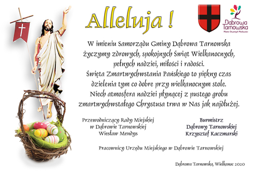 Wielkanoc2020UMDT Życzenia z okazji Świąt Zmartwychwstania Pańskiego