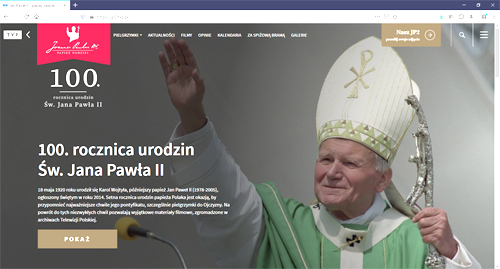 JP2 tvp pl Setna rocznica urodzin św. Jana Pawła II