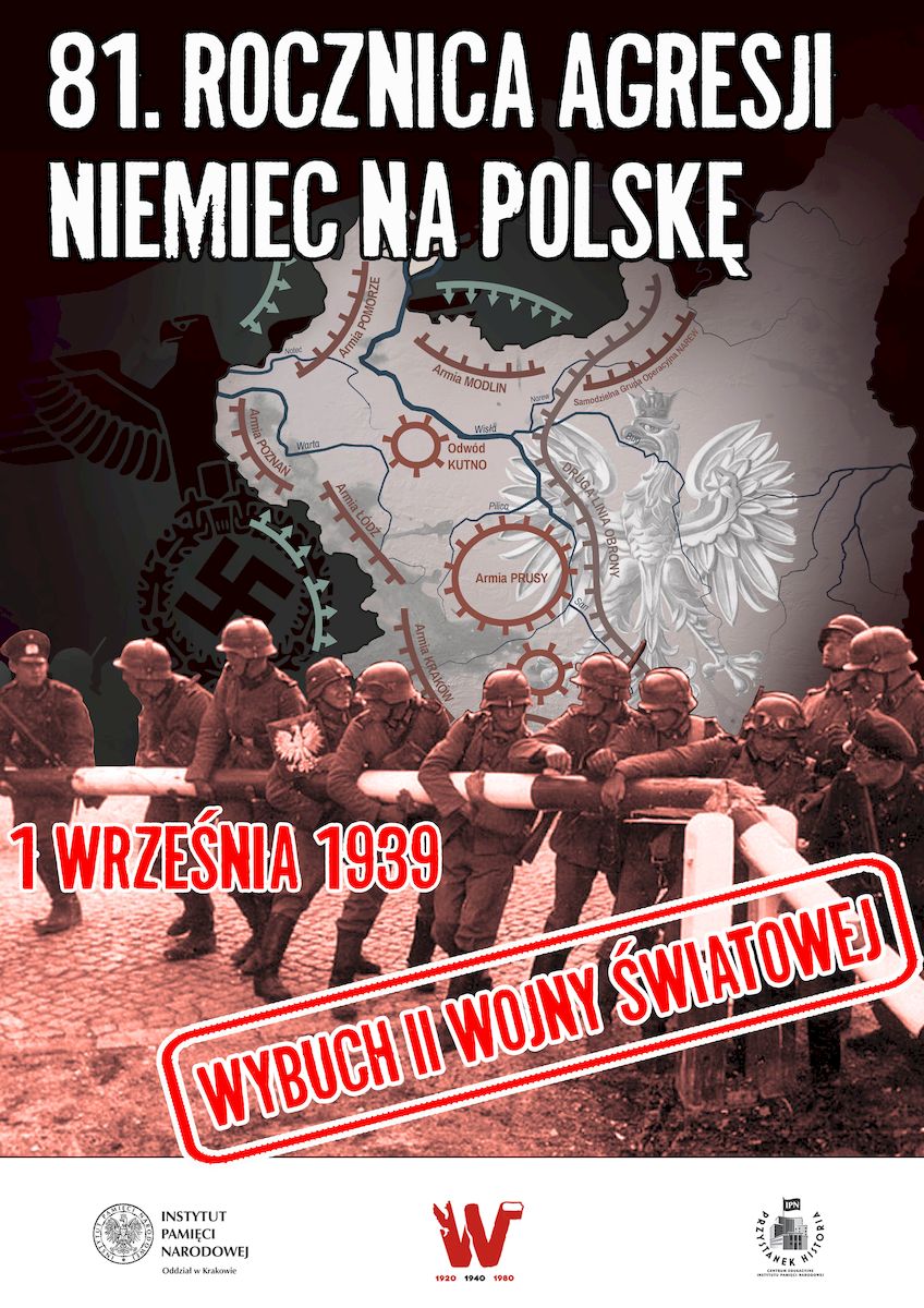81rocznica wybuchu IIWW 82. rocznica napaści hitlerowskich Niemiec na Polskę i wybuchu II wojny światowej