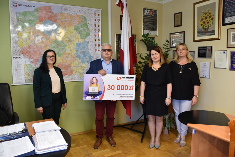 Dofinansowanie GAZ SYSTEM 1 Zakup pomocy dydaktycznych z programu GAZ SYSTEM dla EDUKACJI – edycja II