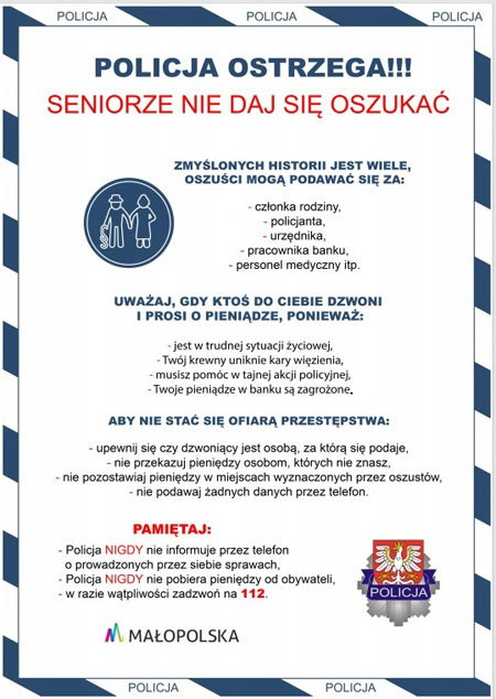 senior 9 Policja ostrzega   Seniorze nie daj się oszukać!