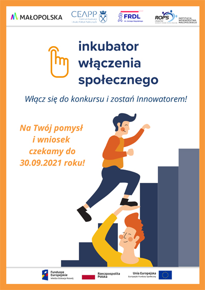 Ulotka Newsletter IWS 1 Inkubator Włączenia Społecznego   włącz się do konkursu i zostań Innowatorem!