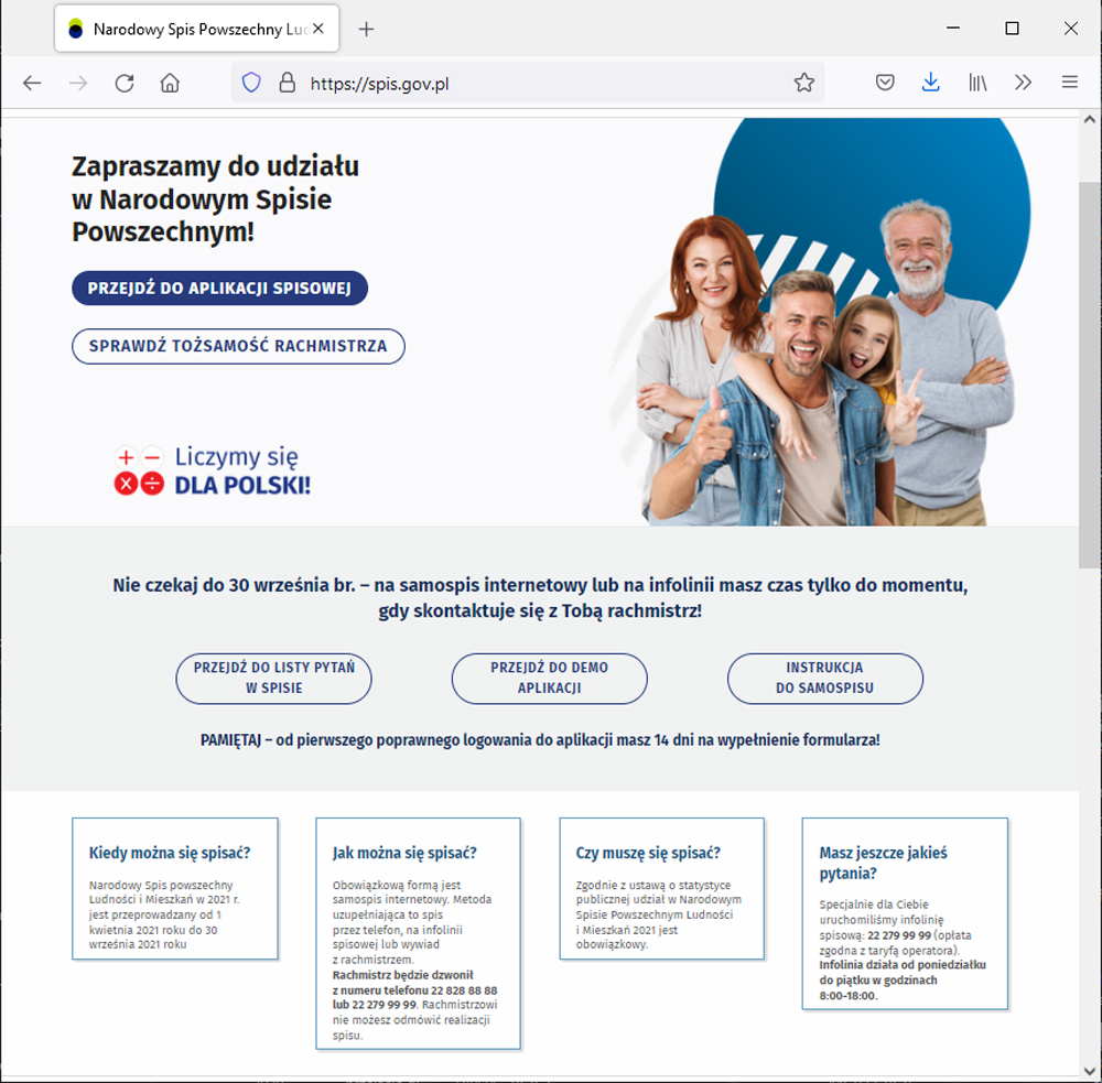 spis gov pl Już tylko niecały miesiąc do końca spisu powszechnego!