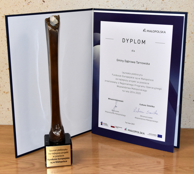 DSC 0077 Gmina Dąbrowa Tarnowska laureatem plebiscytu „Fundusze Europejskie są w Małopolsce”