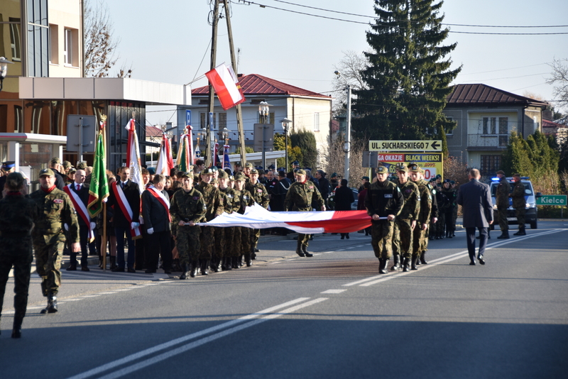 DSC 00991 Powiat Dąbrowski uczcił 103. Rocznicę Odzyskania Niepodległości