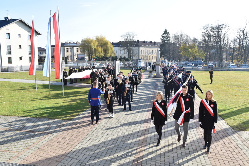 DSC 0172 Powiat Dąbrowski uczcił 103. Rocznicę Odzyskania Niepodległości