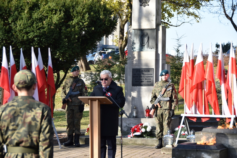 DSC 0297 Powiat Dąbrowski uczcił 103. Rocznicę Odzyskania Niepodległości