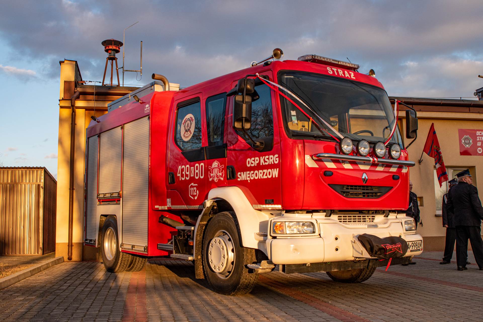 dsc 1904 1 Uroczyste poświęcenie samochodu ratowniczo gaśniczego w Smęgorzowie