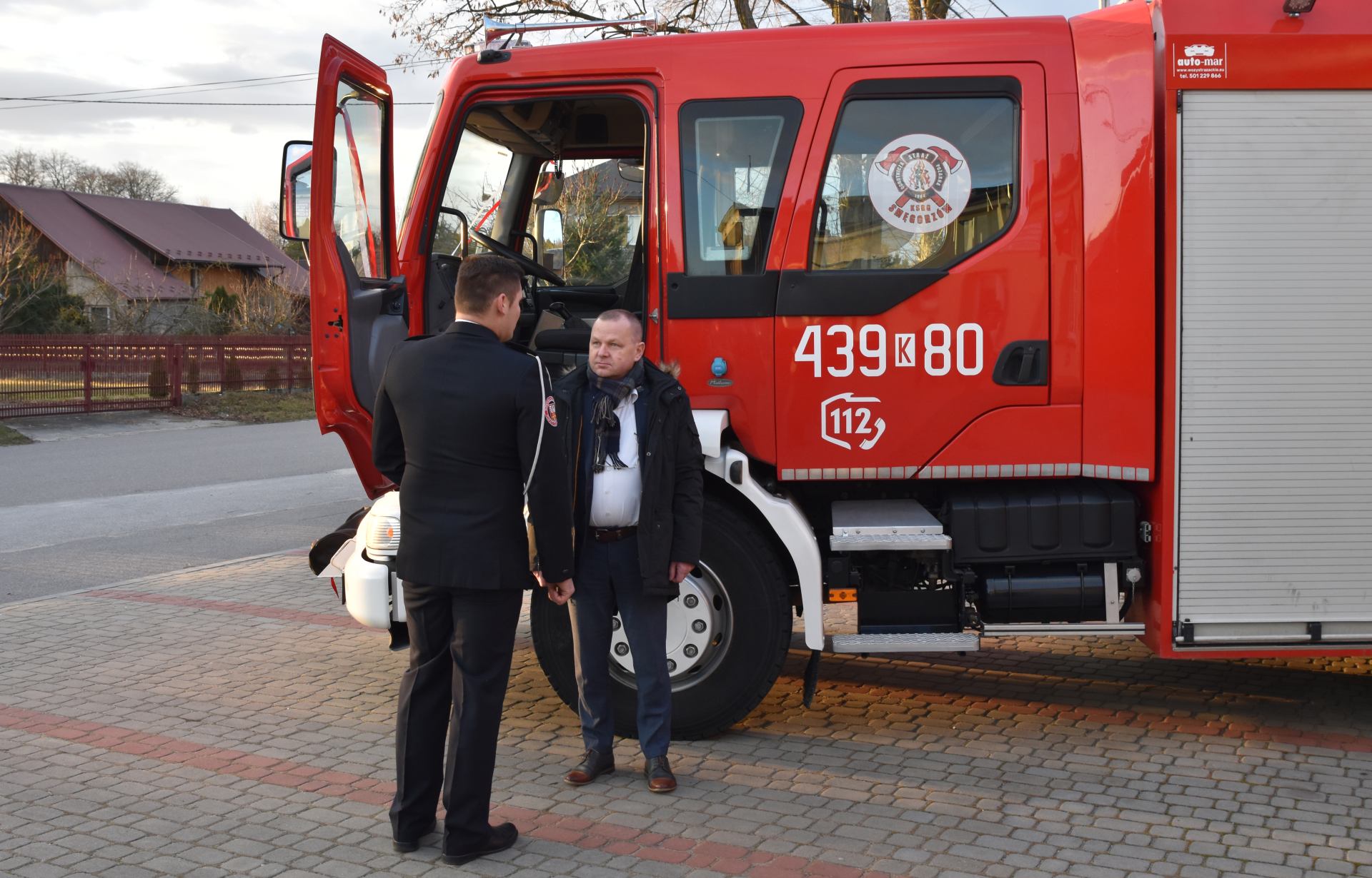 dsc 1911 Uroczyste poświęcenie samochodu ratowniczo gaśniczego w Smęgorzowie