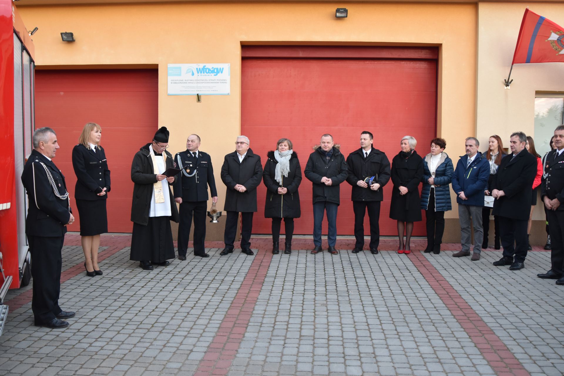 dsc 1916 Uroczyste poświęcenie samochodu ratowniczo gaśniczego w Smęgorzowie