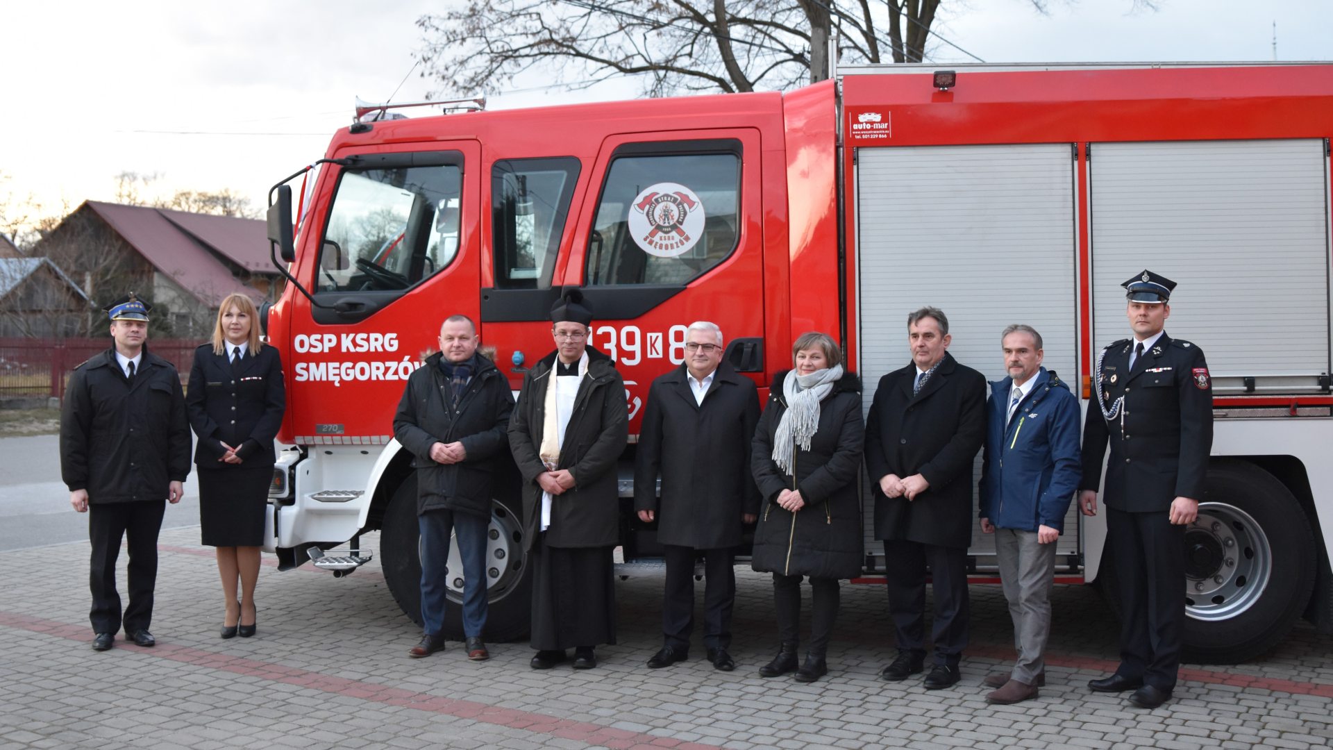 dsc 1928 Uroczyste poświęcenie samochodu ratowniczo gaśniczego w Smęgorzowie
