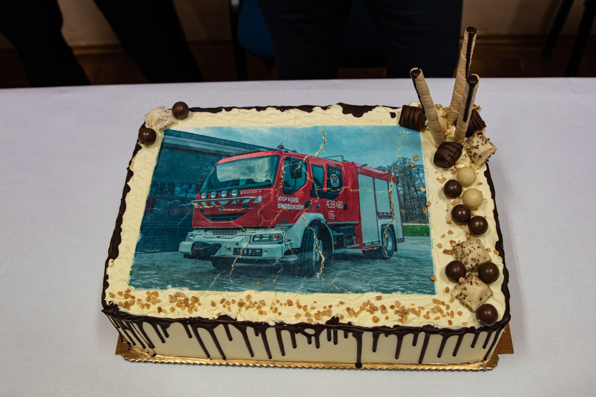 dsc 1945 1 Uroczyste poświęcenie samochodu ratowniczo gaśniczego w Smęgorzowie