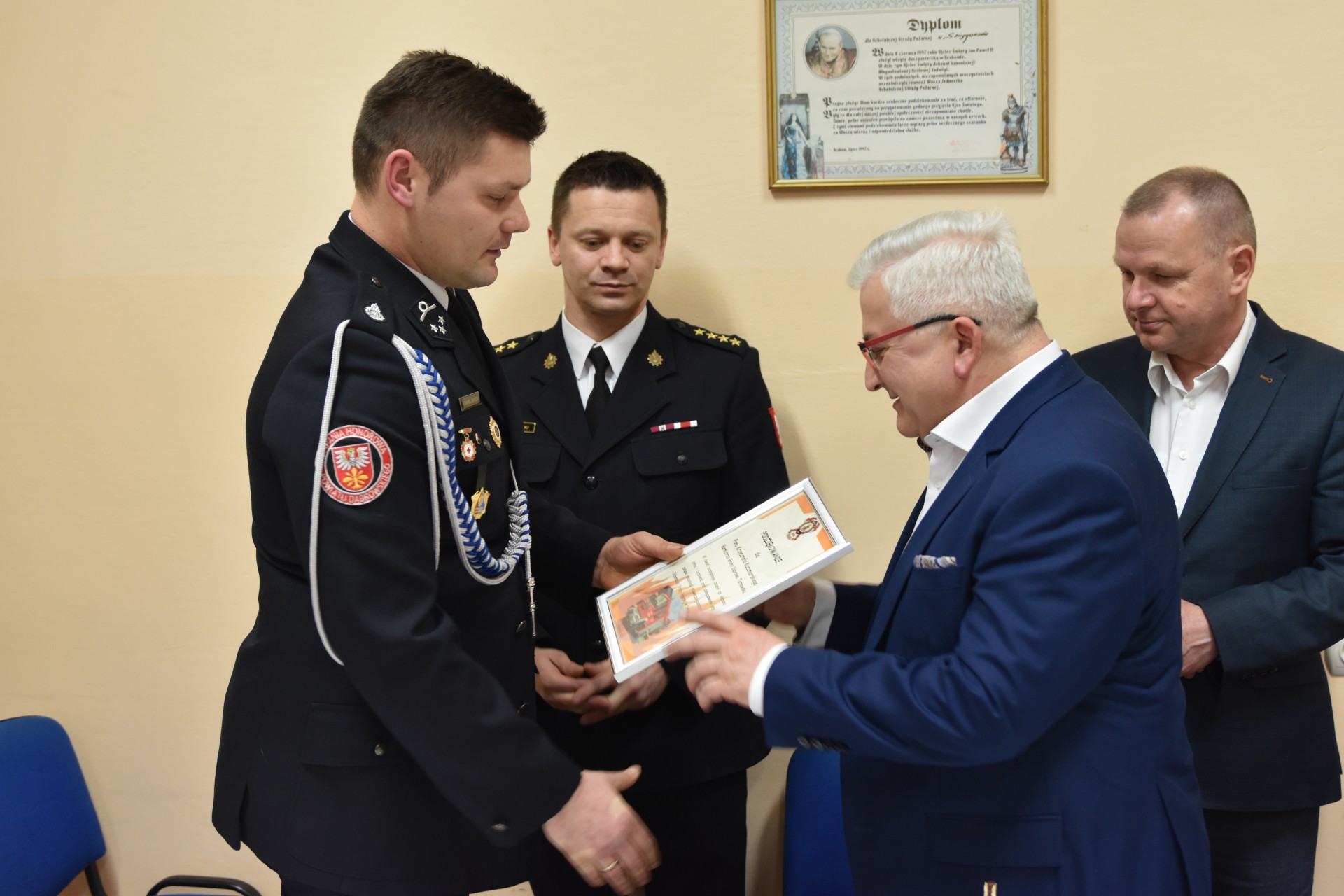 dsc 1952 Uroczyste poświęcenie samochodu ratowniczo gaśniczego w Smęgorzowie