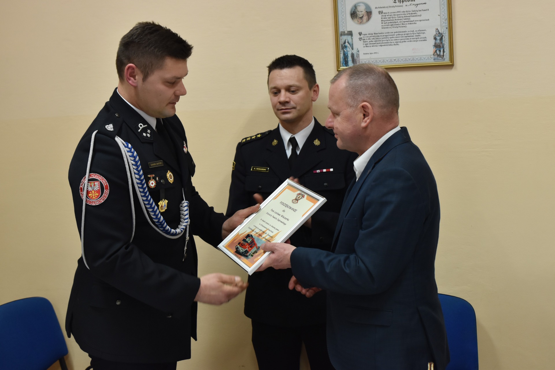 dsc 1954 Uroczyste poświęcenie samochodu ratowniczo gaśniczego w Smęgorzowie