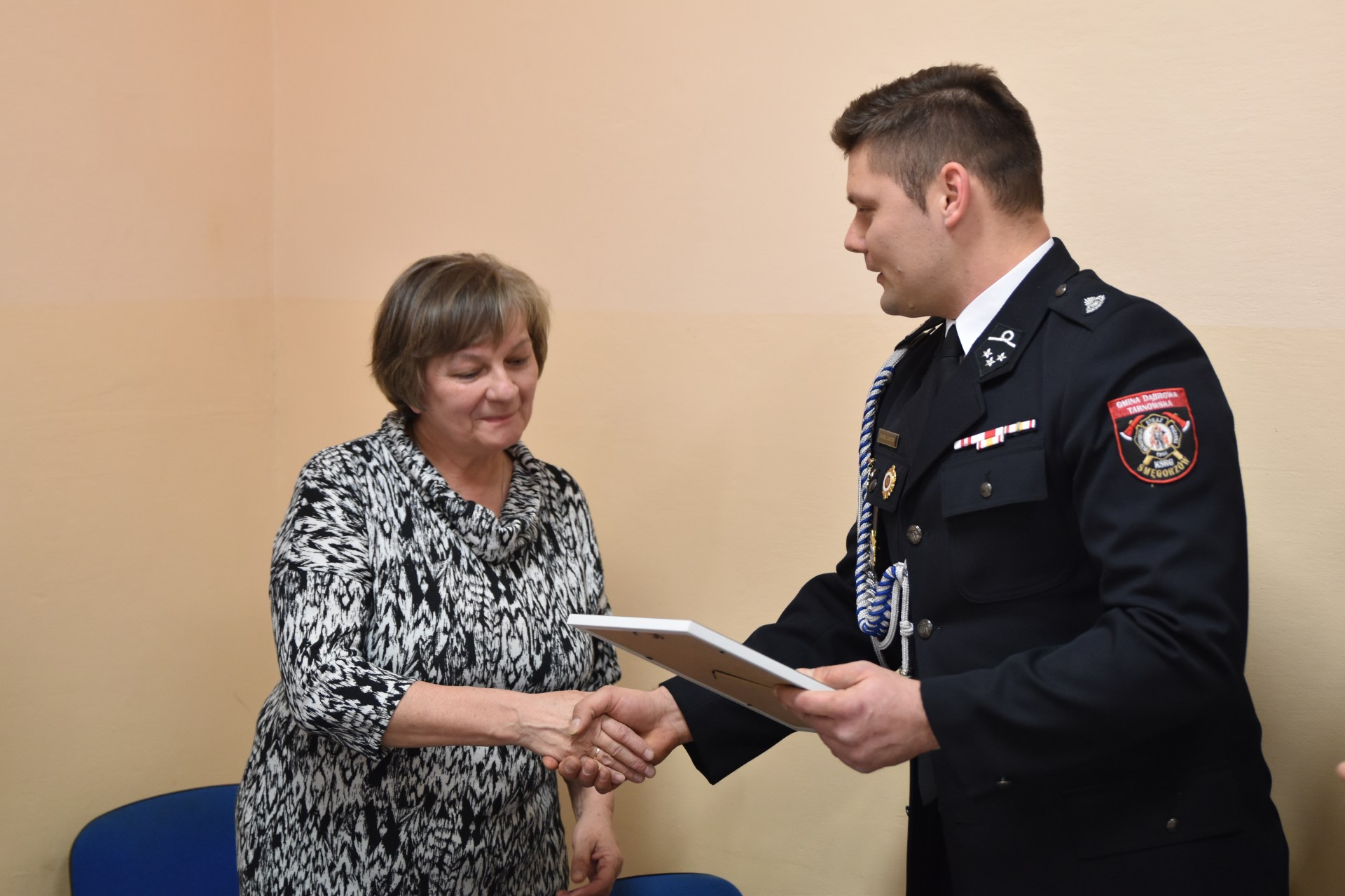 dsc 1958 Uroczyste poświęcenie samochodu ratowniczo gaśniczego w Smęgorzowie