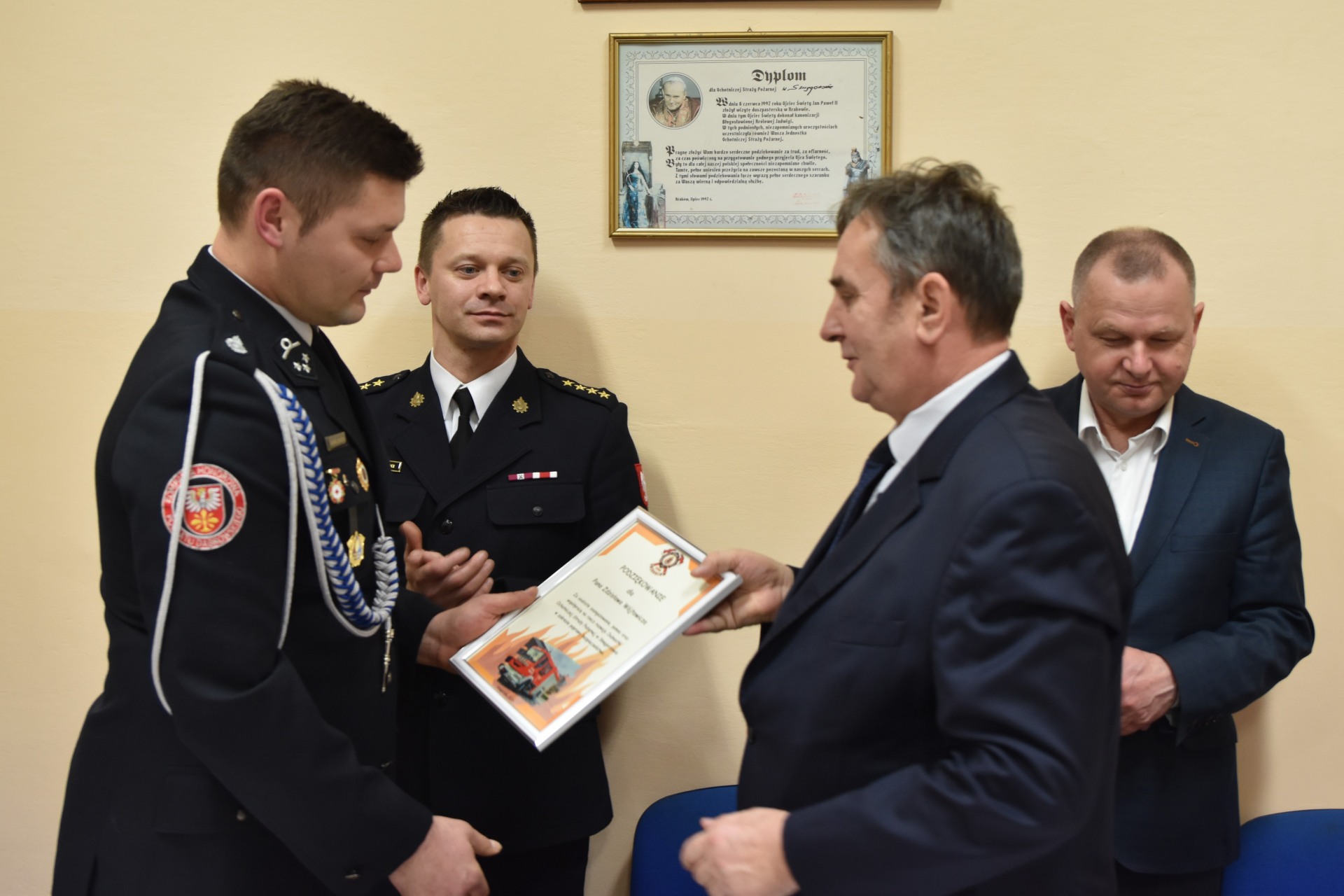 dsc 1960 Uroczyste poświęcenie samochodu ratowniczo gaśniczego w Smęgorzowie