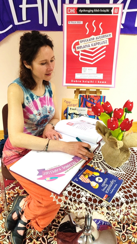 1652177767191 Spotkanie z Melanią Kapelusz w MBP w Dąbrowie Tarnowskiej
