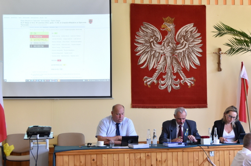 1 DSC 0878 XLVI sesja Rady Miejskiej w Dąbrowie Tarnowskiej