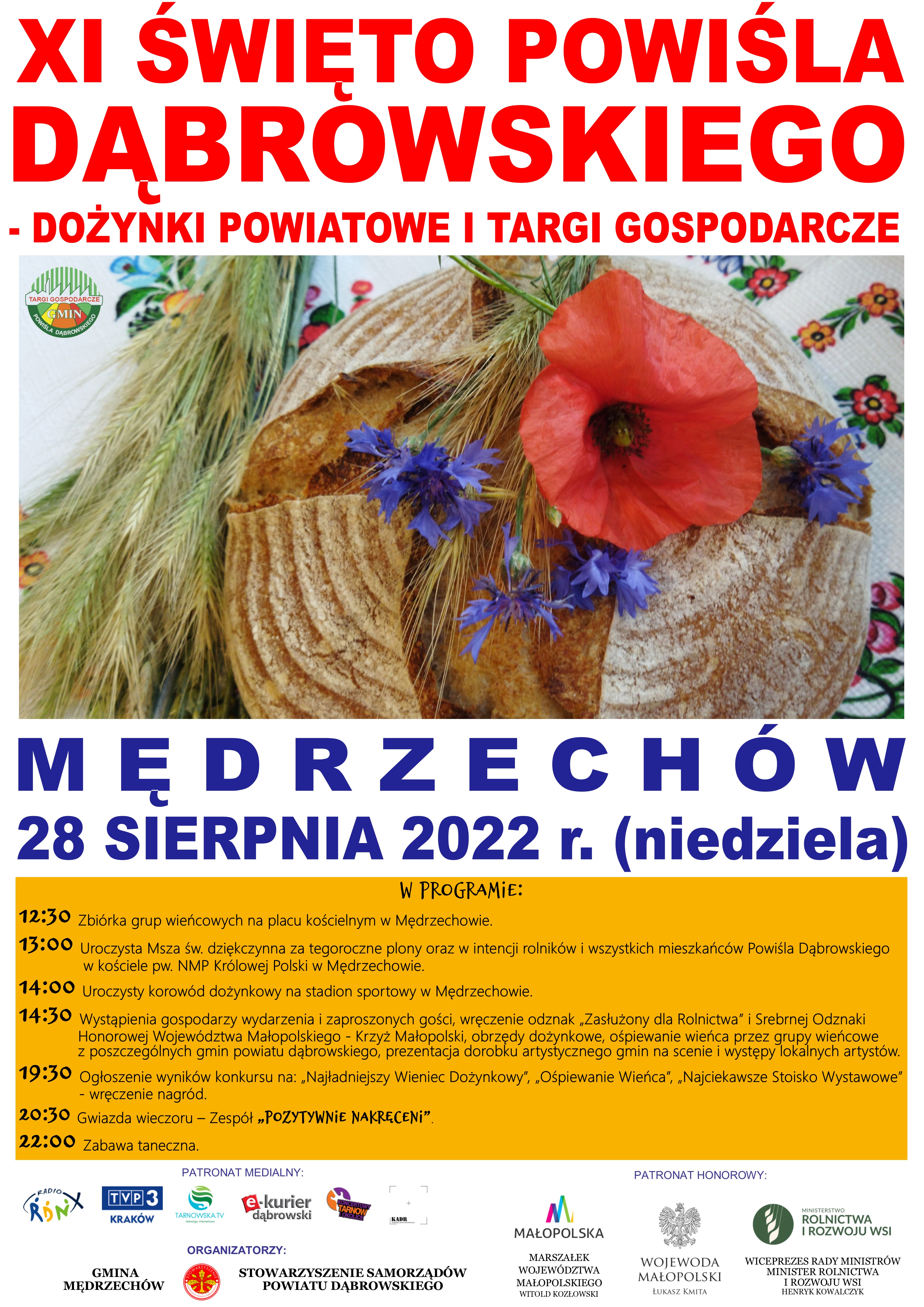 SWIETO POWISLA DABROWSKIEGO Święto Powiśla Dąbrowskiego – Dożynki Powiatowe i Targi Gospodarcze