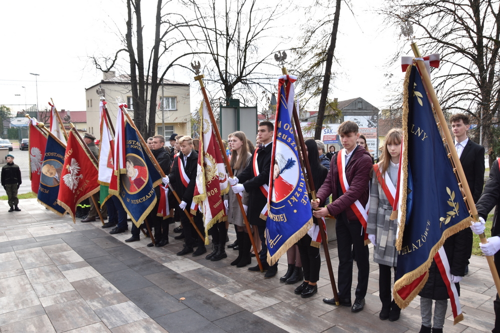 063 DSC 0377 Dąbrowa uczciła 104. rocznicę odzyskania niepodległości przez Polskę