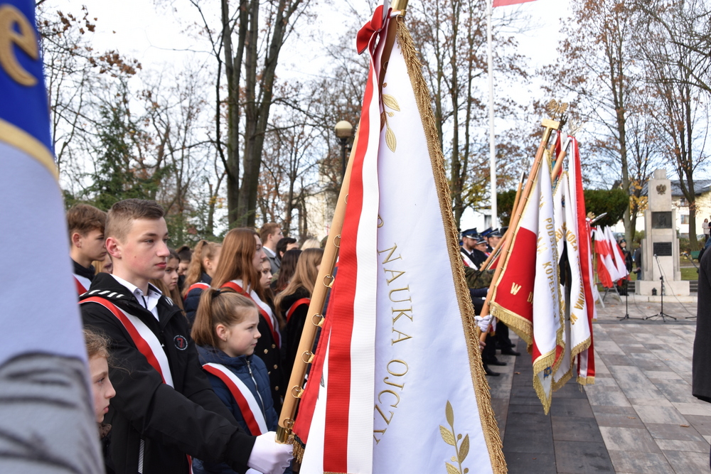065 DSC 0379 Dąbrowa uczciła 104. rocznicę odzyskania niepodległości przez Polskę
