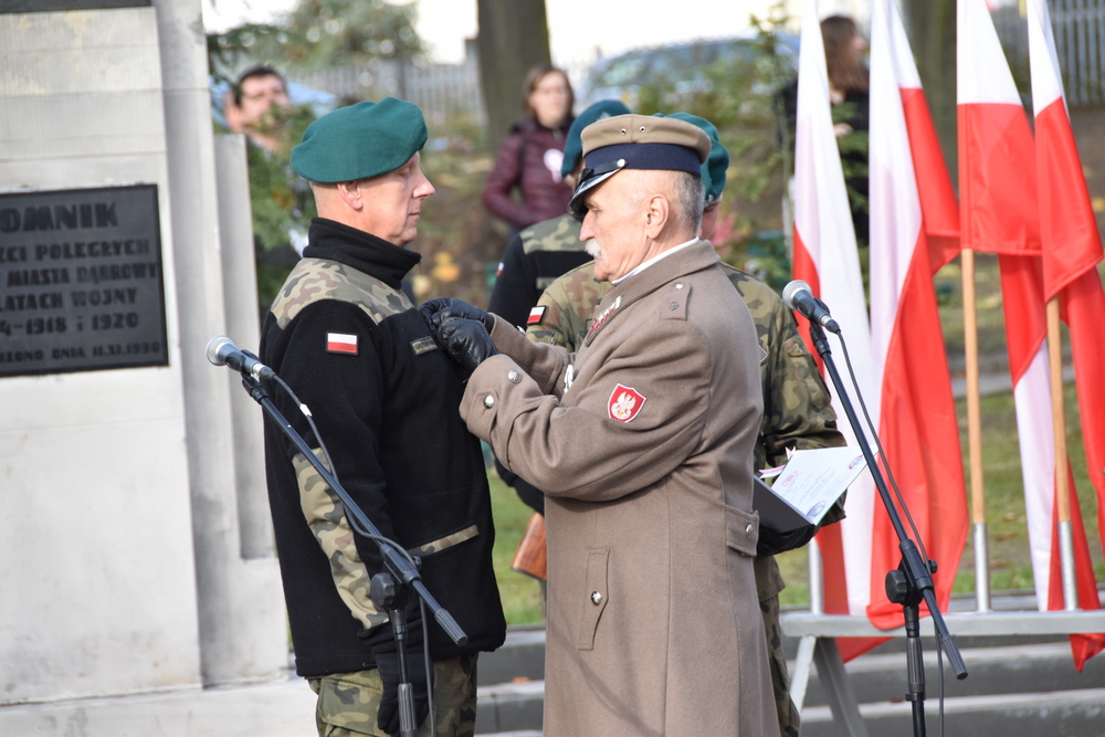090 DSC 0440 Dąbrowa uczciła 104. rocznicę odzyskania niepodległości przez Polskę