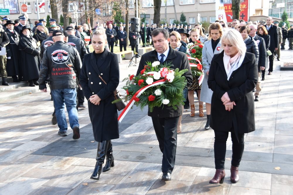 119 DSC 0512 Dąbrowa uczciła 104. rocznicę odzyskania niepodległości przez Polskę