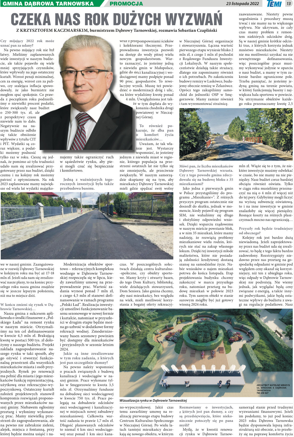 wywiad Czeka nas rok dużych wyzwań   wywiad dla TEMI