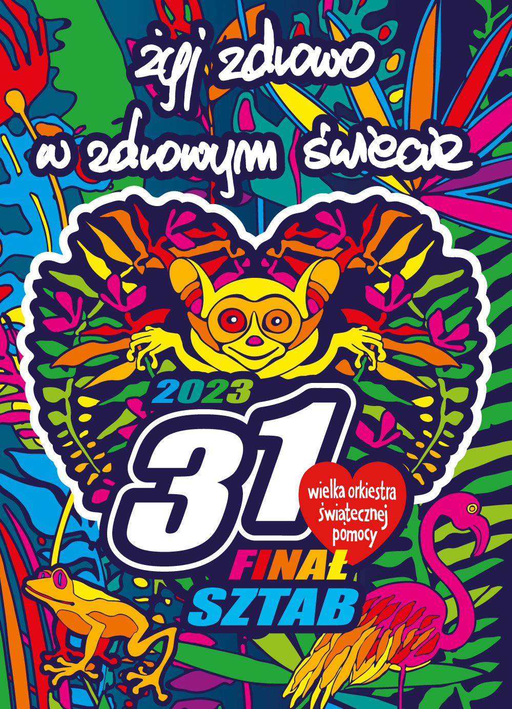 43 31FinalWOSP2023 grafika podglad 31. FINAŁ WIELKIEJ ORKIESTRY W DĄBROWIE ZBLIŻA SIĘ. KONCERT „ŻYJ ZDROWO W ZDROWYM ŚWIECIE”