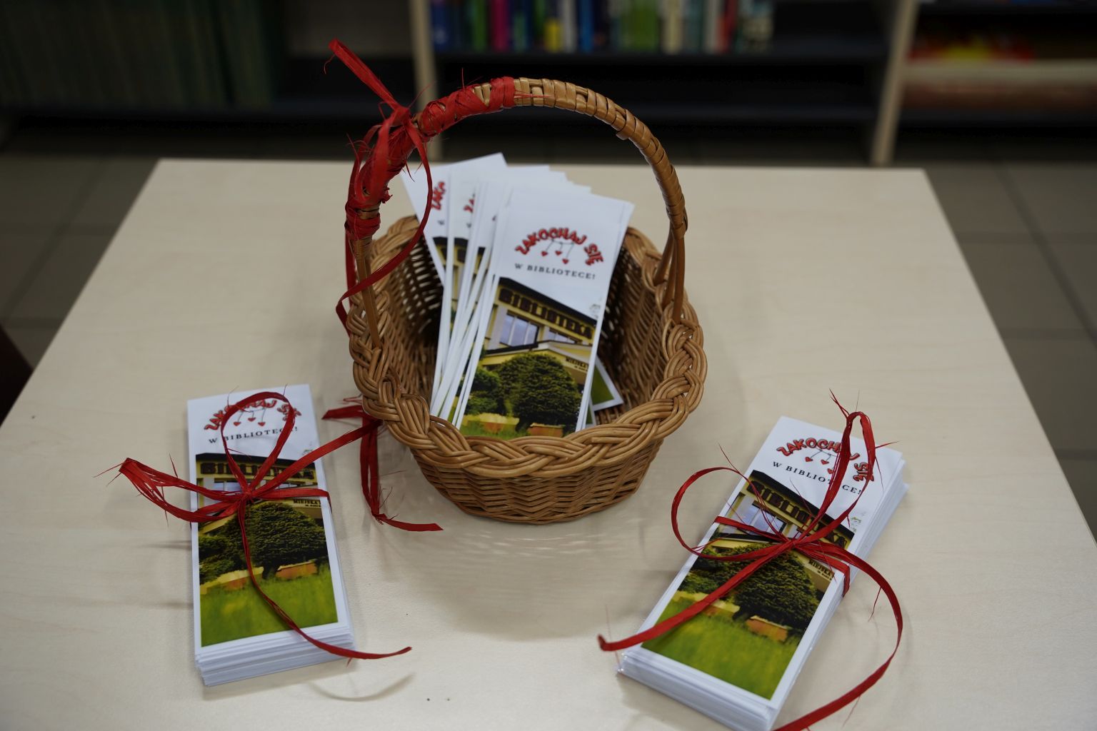 DSC9195 Z WALENTYNKĄ PRZEZ DĄBROWĘ   PROMOCJA BIBLIOTEKI