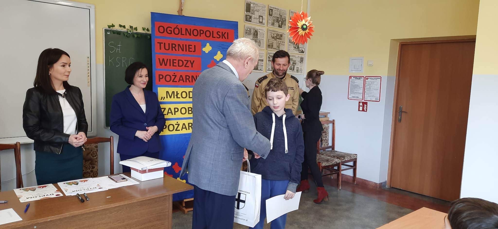 IMG 5441 Eliminacje gminne Ogólnopolskiego Turnieju Wiedzy Pożarniczej „Młodzież Zapobiega Pożarom” w Dąbrowie Tarnowskiej