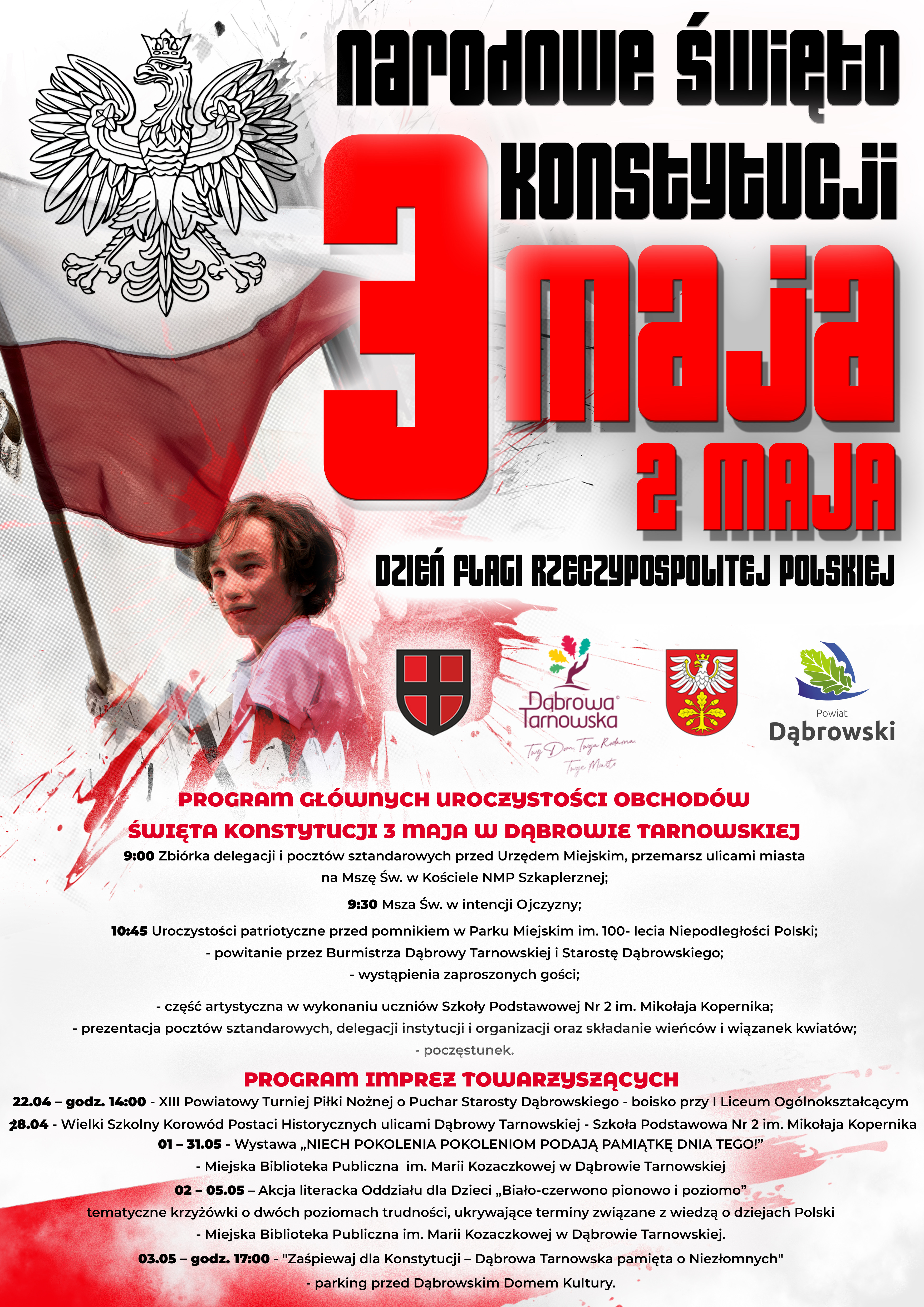 Image 1 Zaproszenie na uroczyste obchody i wydarzenia towarzyszące upamiętniające 232. rocznicę uchwalenia Konstytucji 3 Maja