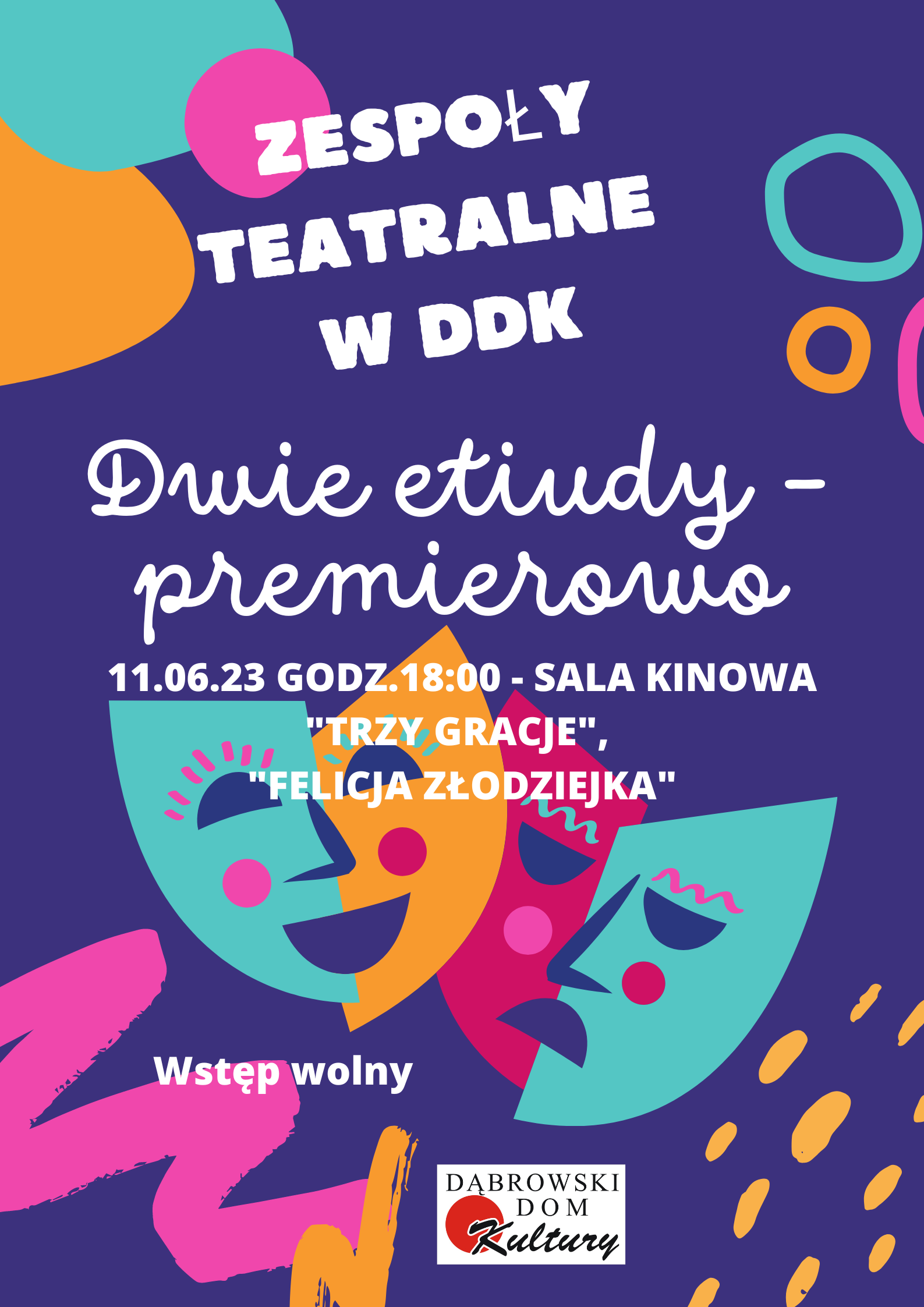 2 etiudy plakat KULTURALNY WEEKEND W DDK